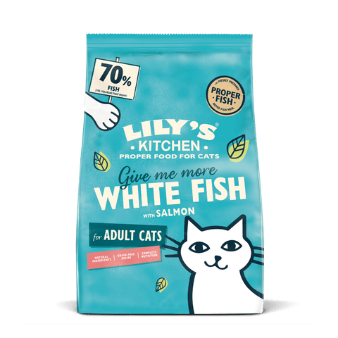 LILY'S KITCHEN Cat White Fish with Salmon Dry Food - Pets Villa