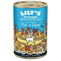 LILY'S KITCHEN Dog Cans Pub Lunch Fish and Chips for Dogs 400g - Pets Villa