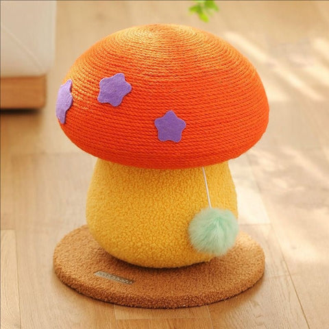 MADDEN Orange Mushroom Cat Scratcher - Pets Villa