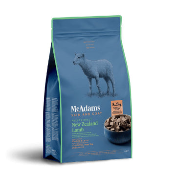 MCADAMS Freeze Dried New Zealand Lamb for Dogs Skin and Coat