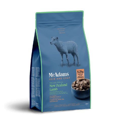 MCADAMS Freeze Dried New Zealand Lamb for Dogs Skin and Coat - Pets Villa