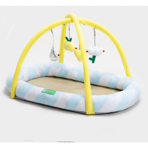 MEWOOFUN Natural Rush Hanging Toys Cat Bed - Pets Villa