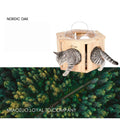 MIAOZUO Solid Wood Hexagon Cat Nest - Pets Villa