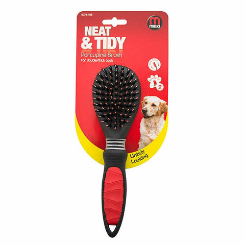 MIKKI Porcupine Brush for double/thick coats - Pets Villa