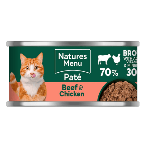 NATURES MENU Cat Beef and Chicken Pate 85g - Pets Villa