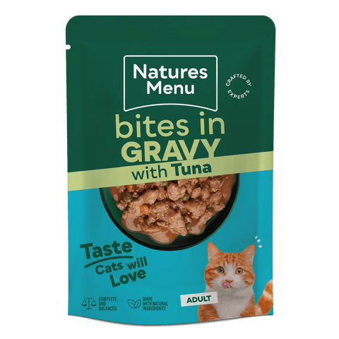 NATURES MENU Cat Bites in Gravy with Tuna - Pets Villa
