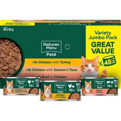 NATURES MENU Cat Can Pate Variety pack - Pets Villa