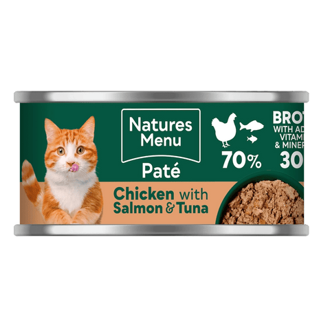 NATURES MENU Cat Chicken with Salmon and Tuna Pate 85g - Pets Villa