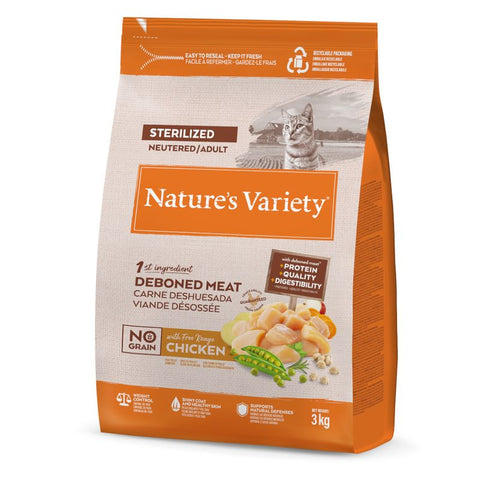 NATURE'S VARIETY Cat No Grain Sterilised Free - Range Chicken - Pets Villa