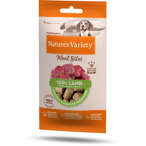 NATURE'S VARIETY Freeze Dried Bites 100% Lamb Bites 20g - Pets Villa