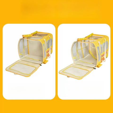 PURLAB School Bus Pet Carrier - Pets Villa