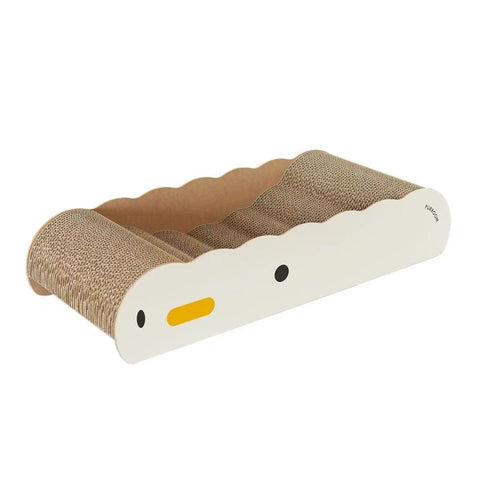 PURROOM 60cm Little Chick Wavy Lounge Cat Scratcher - Pets Villa