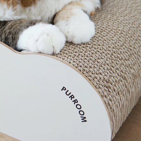PURROOM 60cm Little Chick Wavy Lounge Cat Scratcher - Pets Villa