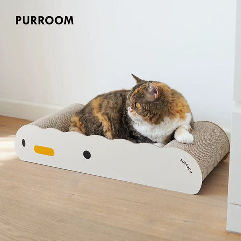 PURROOM 60cm Little Chick Wavy Lounge Cat Scratcher - Pets Villa