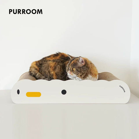 PURROOM 60cm Little Chick Wavy Lounge Cat Scratcher - Pets Villa