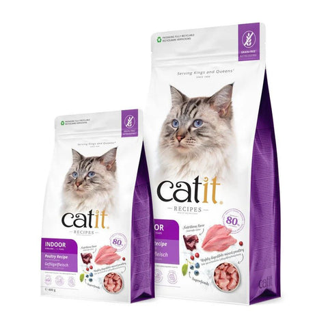 [Sale] CATIT Recipes Adult Indoor/Sterilised Poultry Cat Food 400g - Pets Villa
