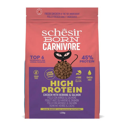 SCHESIR Born Carnivore Adult Cat Chicken with Herring and Salmon - Pets Villa