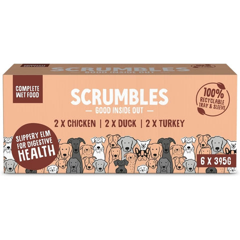 SCRUMBLES Wet Dog Food Poultry Variety 6x395g - Product image. This is a product of Pets Villa.