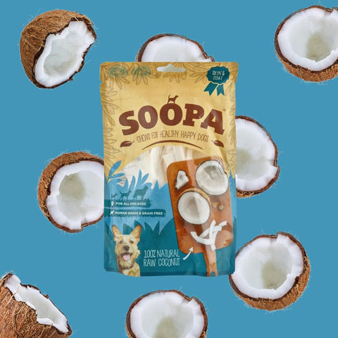 SOOPA Natural Coconut Chews for Dogs 100g - Pets Villa