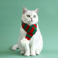 Striped Christmas Pet Scarf - Pets Villa