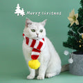 Striped Christmas Pet Scarf - Pets Villa