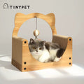 TINYPET Cat Ears Scratcher and Lounger - Pets Villa