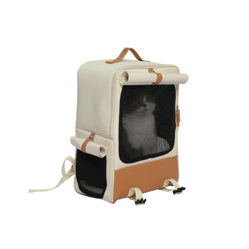 TINYPET Cream Pet Backpack - Pets Villa