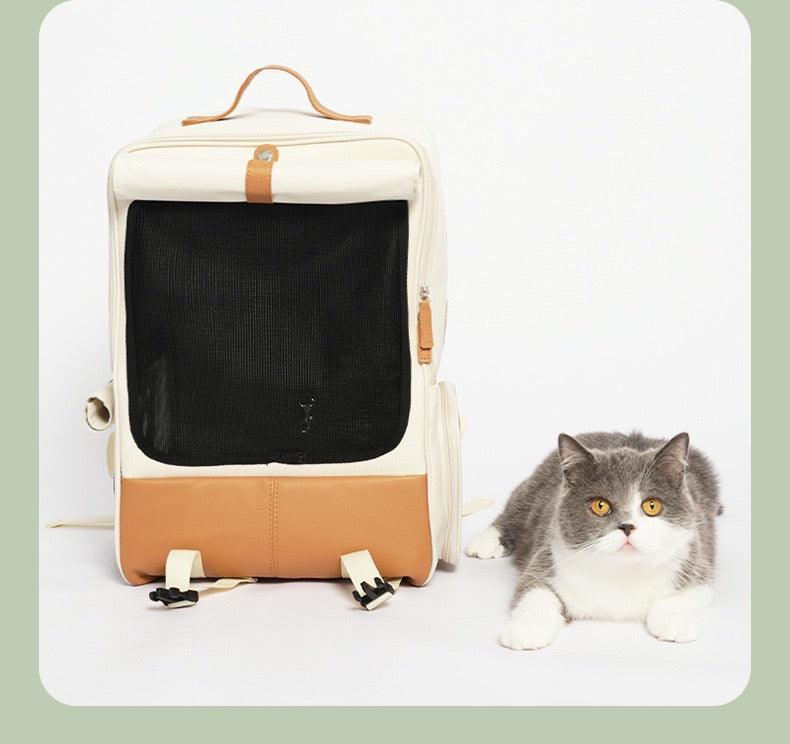 TINYPET Cream Pet Backpack - Pets Villa