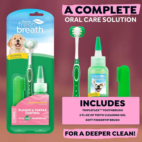 TROPICLEAN Fresh Breath Puppy Oral Care Kit - Pets Villa