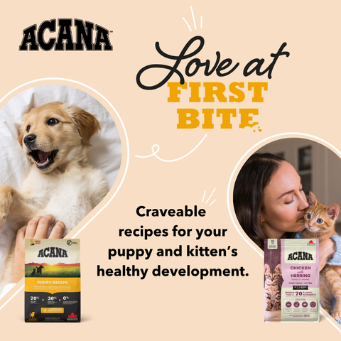 Save 15% on ACANA & Orijen Puppies & Kittens