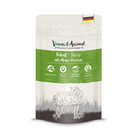 VENANDI ANIMAL Sheep as Monoprotein Grain Free Pouches 12 x 125g - Pets Villa