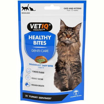 VETIQ Healthy Bites Breath & Dental Treats for Cats (65g)