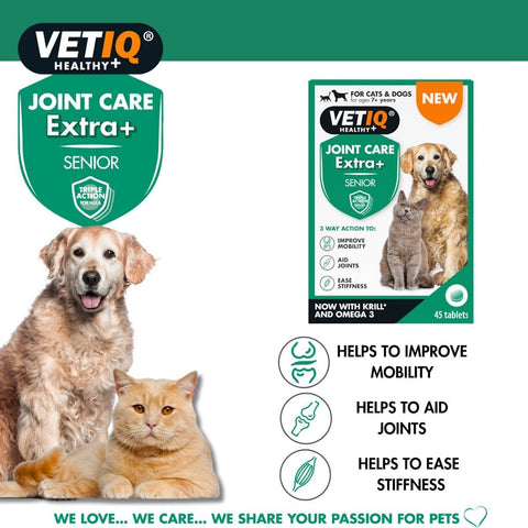 VETIQ Joint Care Extra for Senior Cats and Dogs - Pets Villa