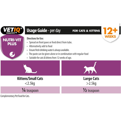 VETIQ Nutri - Vit Plus Vitamin Energiser For Cats & Kittens - Pets Villa