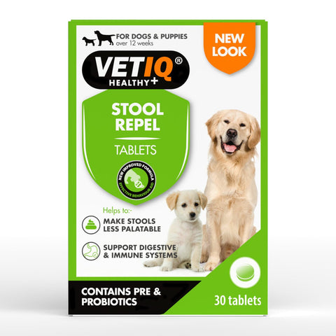 VETIQ Stool Repel 30 Tablets for Dogs and Puppies - Pets Villa