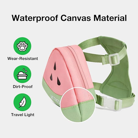 VETRESKA Watermelon Pet Harness and Leash Set (L) - Pets Villa