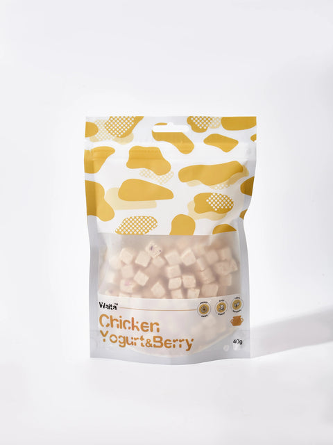 WAITA Freeze - Dried Chicken, Yogurt and Berry Cubes 40g - Pets Villa