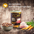 WELLNESS CORE 95% Duo Protein Chicken with Duck with Carrots 400g - Pets Villa