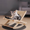 Wooden Lounge Cat Scratcher Chair - Pets Villa