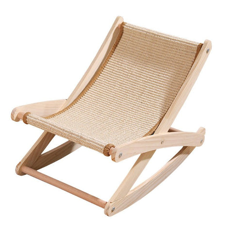 Wooden Lounge Cat Scratcher Chair - Pets Villa