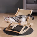 Wooden Lounge Cat Scratcher Chair - Pets Villa