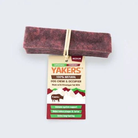 YAKERS SuperFoods Cranberry Dog Chew - Pets Villa