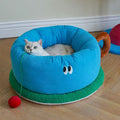 ZEZE Blue Tea Cup Pet Bed - Pets Villa