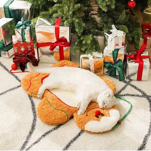 ZEZE Christmas Ginger Bread Cat Scratcher & Mat - Pets Villa