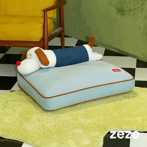 ZEZE Denim Doggy Pet Bed - Pets Villa