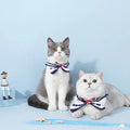 ZEZE Essential Navy Woven Pet Collar - Pets Villa