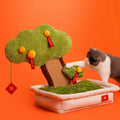 ZEZE Festival Plant Pot Cat Scratching Pad and Bed - Pets Villa