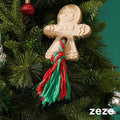 ZEZE Gingerbread Man Dog Toy with Rope - Pets Villa