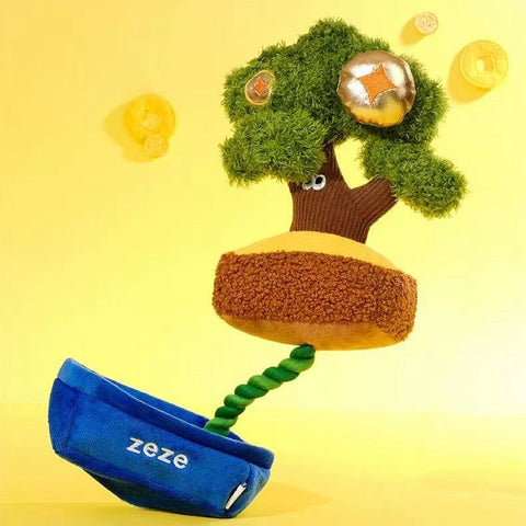 ZEZE Good Fortune Money Plant Enrichment Dog Toy - Pets Villa