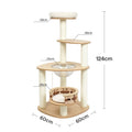 ZEZE Modern Wooden Cat Climbing Frame - Pets Villa